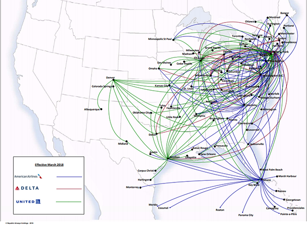 Envoy Airlines Route Map Republic Airways | Book Flights And Save