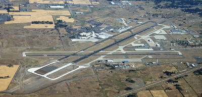 aerial view of Spokane Airport