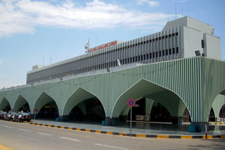 Outside Tripoli International Airport
