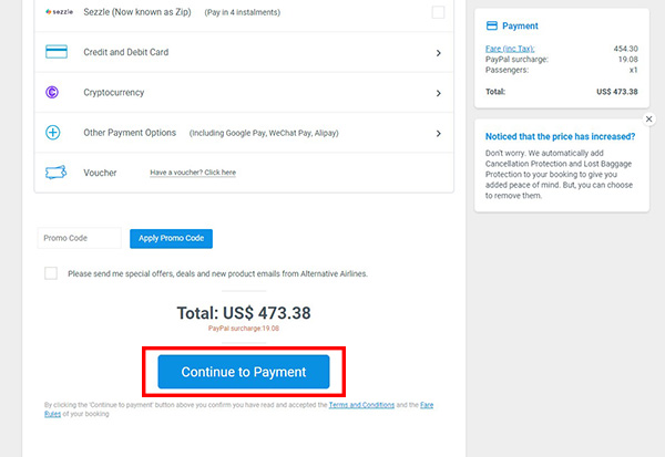 United Airlines and PayPal - Step 4