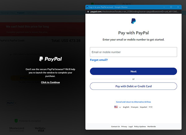 United Airlines and PayPal - Step 6